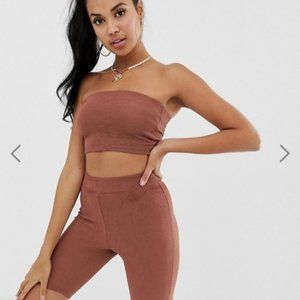 Asos Design Textured Tube Top